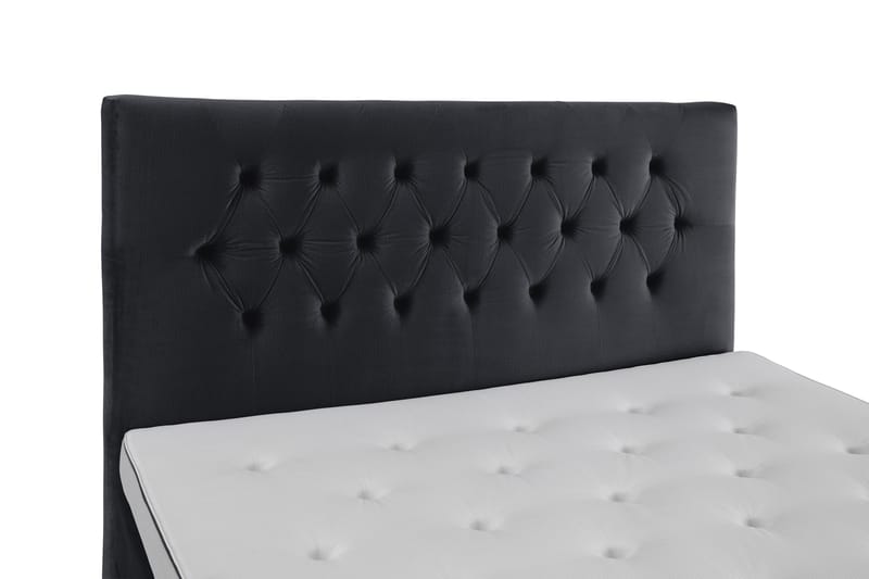 Royal Velvet Kontinentalseng 160x200 cm - Svart Fløyel/Lave Rosében - Møbler - Senger - Komplett sengepakke