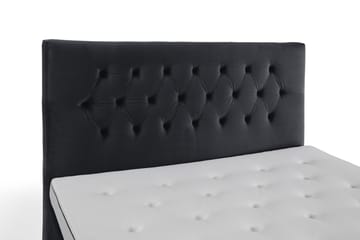 Royal Velvet kontinentalseng 180x200 cm - Svart - Møbler - Senger - Komplett sengepakke