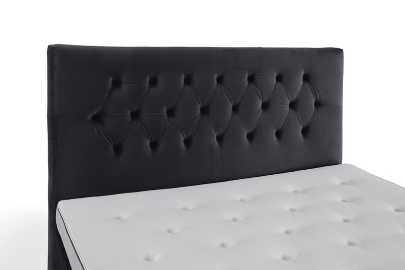 Royal Velvet kontinentalseng 180x200 cm - Svart - Møbler - Senger - Komplett sengepakke