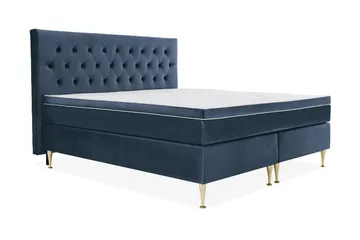 Royal Velvet kontinentalseng 210x210 cm - Mørkeblå - Møbler - Senger - Kontinentalsenger