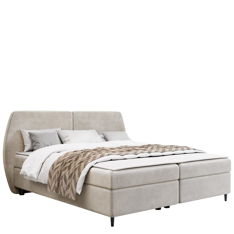 Rynricon Sengepakke Kontinentalseng 160x200 cm - Beige - Møbler - Senger - Komplett sengepakke
