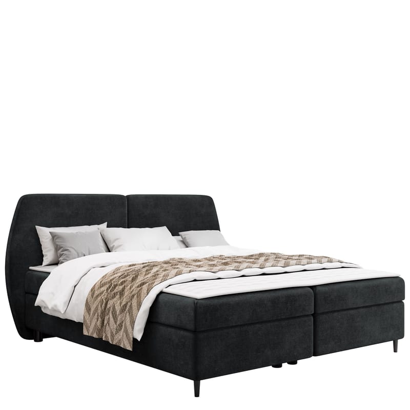 Rynricon Sengepakke Kontinentalseng 160x200 cm - Grå - Møbler - Senger - Komplett sengepakke