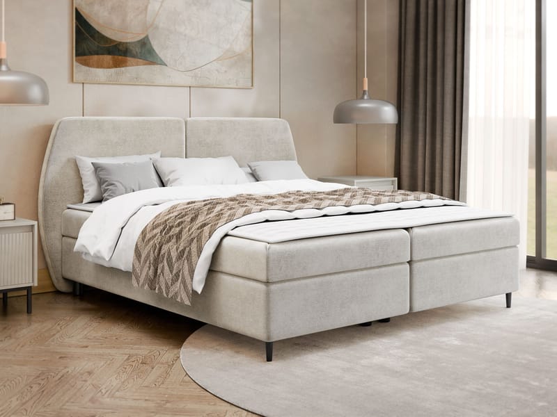 Rynricon Sengepakke Kontinentalseng 180x200 cm - Beige - Møbler - Senger - Komplett sengepakke