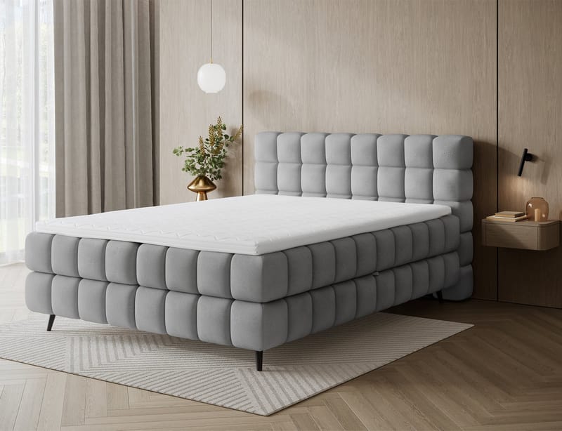 Sabeno sengepakke Bubblig kontinentalseng med oppbevaring 140x200 cm - Calmora 04 - Møbler - Senger - Kontinentalsenger