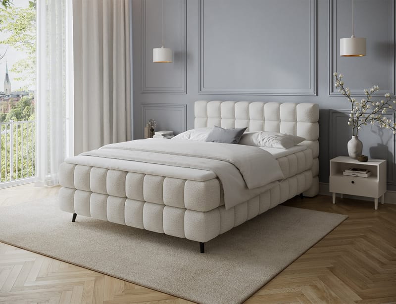 Sabeno sengepakke Bubblig kontinentalseng med oppbevaring 140x200 cm - Royal 01 - Møbler - Senger - Kontinentalsenger