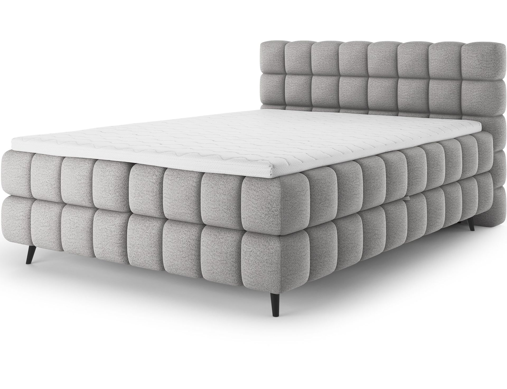 Sabeno sengepakke Bubblig kontinentalseng med oppbevaring 140x200 cm - svart