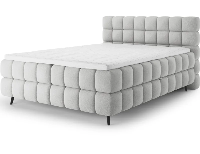 Sabeno sengepakke Bubblig kontinentalseng med oppbevaring 140x200 cm, Tonall 03