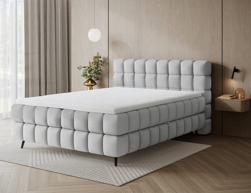 Sabeno sengepakke Bubblig kontinentalseng med oppbevaring 140x200 cm - Tonall 03 - Møbler - Senger - Kontinentalsenger