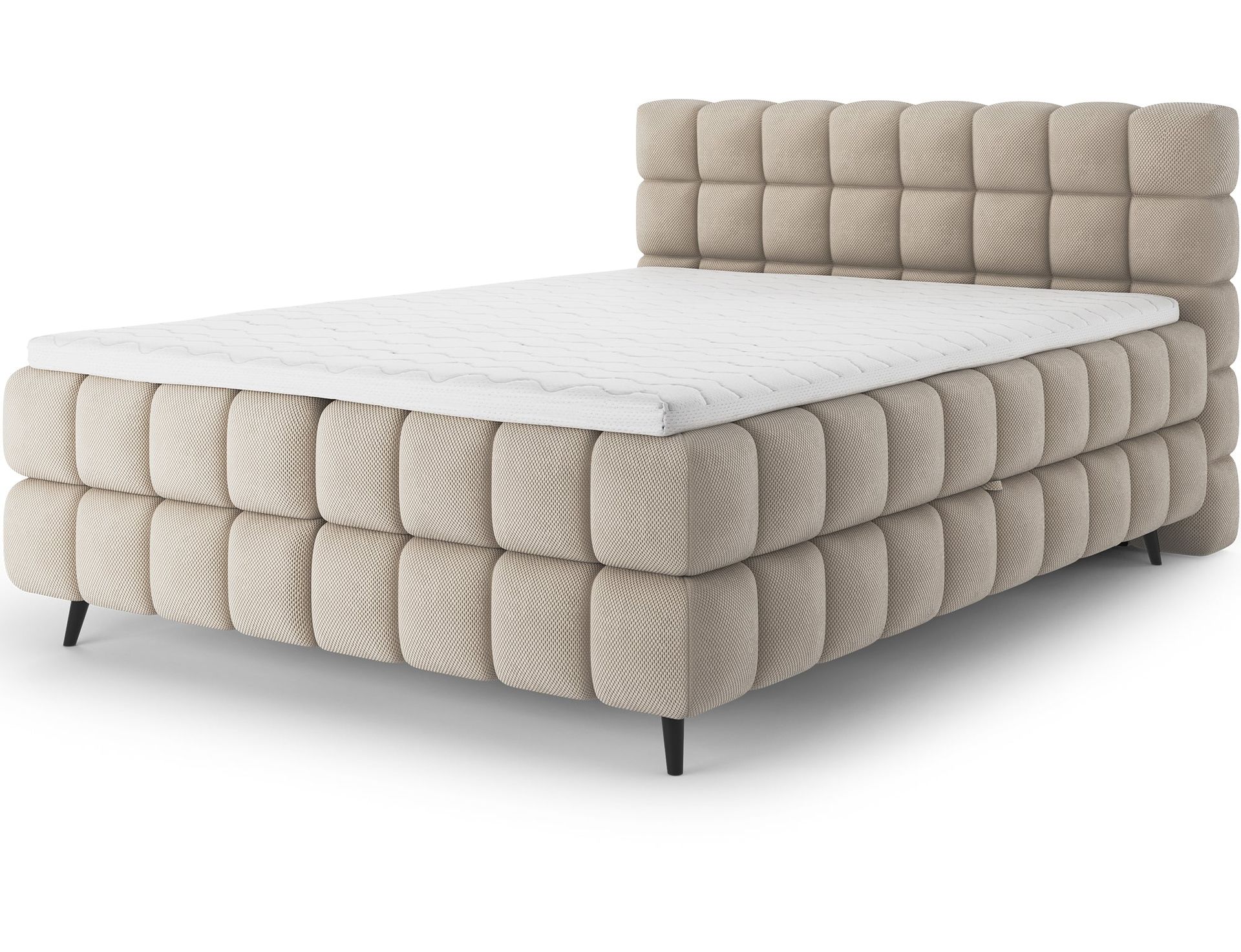 Sabeno sengepakke Bubblig kontinentalseng med oppbevaring 180x200 cm - Calmora 18