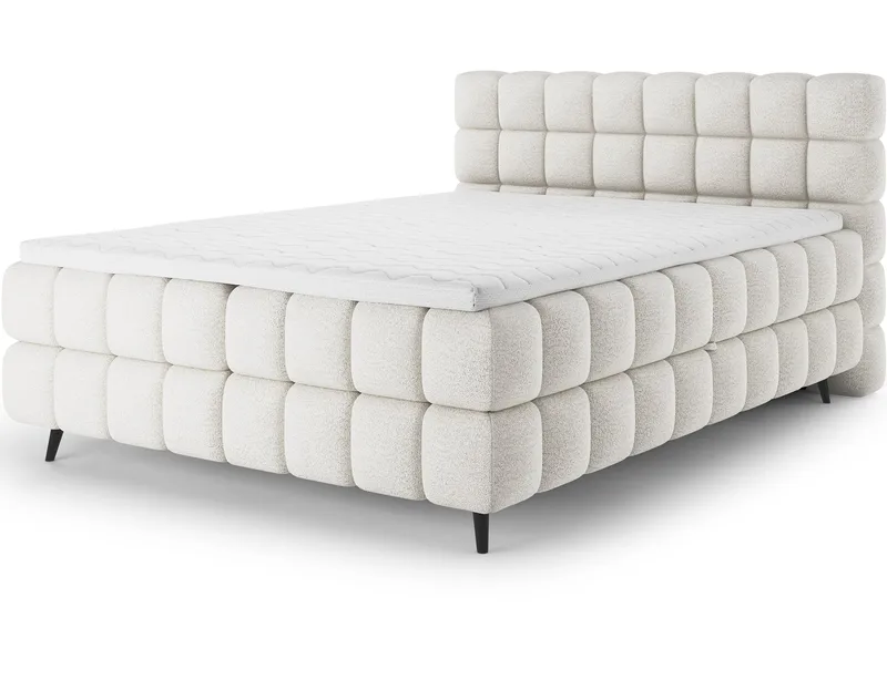 Sabeno sengesett boblete kontinentalseng med oppbevaring 160x200 cm, Royal 01