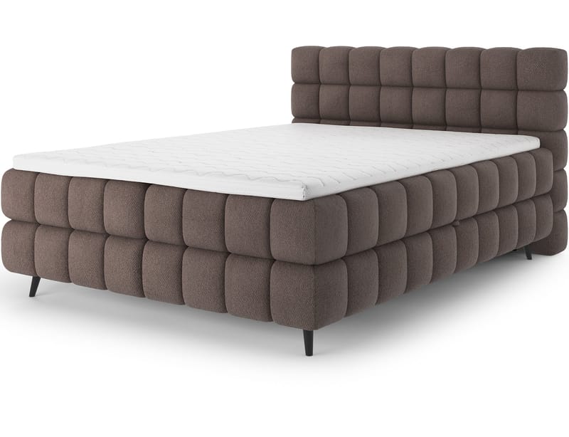 Sabeno sengesett boblete kontinentalseng med oppbevaring 160x200 cm, Tonall 22