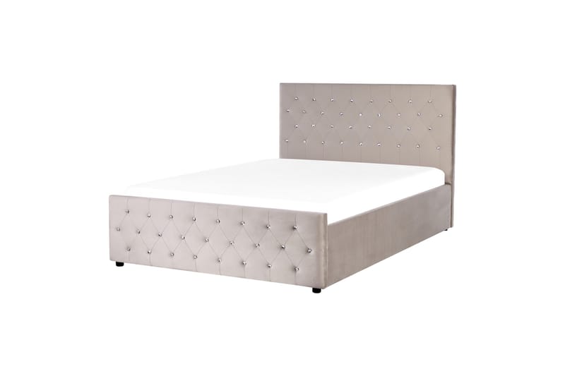 Saleux Sengramme 140x200 cm - Taupe - Møbler - Senger - Sengeramme & sengestamme