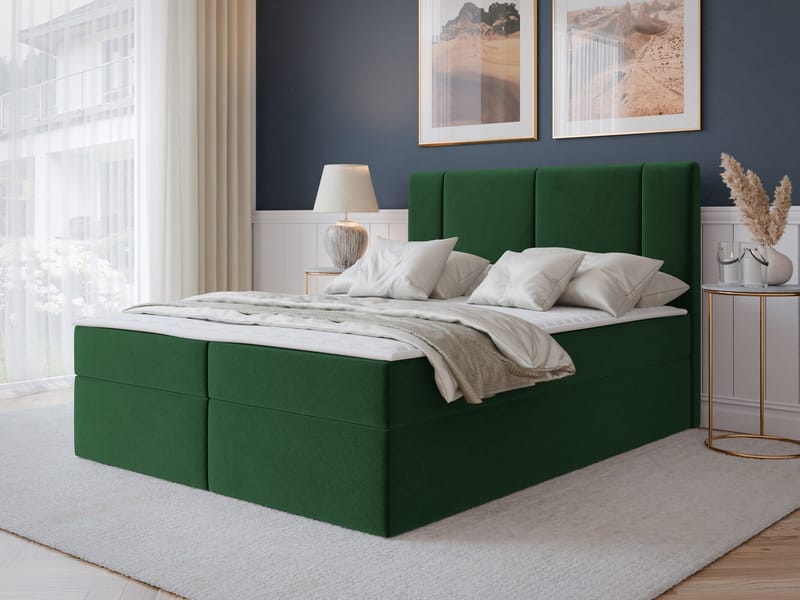 Salricus Kontinentalseng 140x200 cm med Oppbevaring - Møbler - Senger - Kontinentalsenger