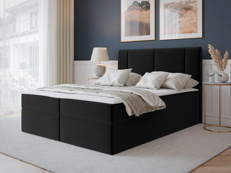 Salricus Kontinentalseng 160x200 cm med Oppbevaring - Møbler - Senger - Kontinentalsenger