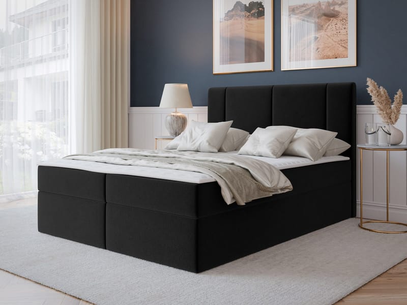 Salricus Kontinentalseng 160x200 cm med Oppbevaring - Møbler - Senger - Kontinentalsenger