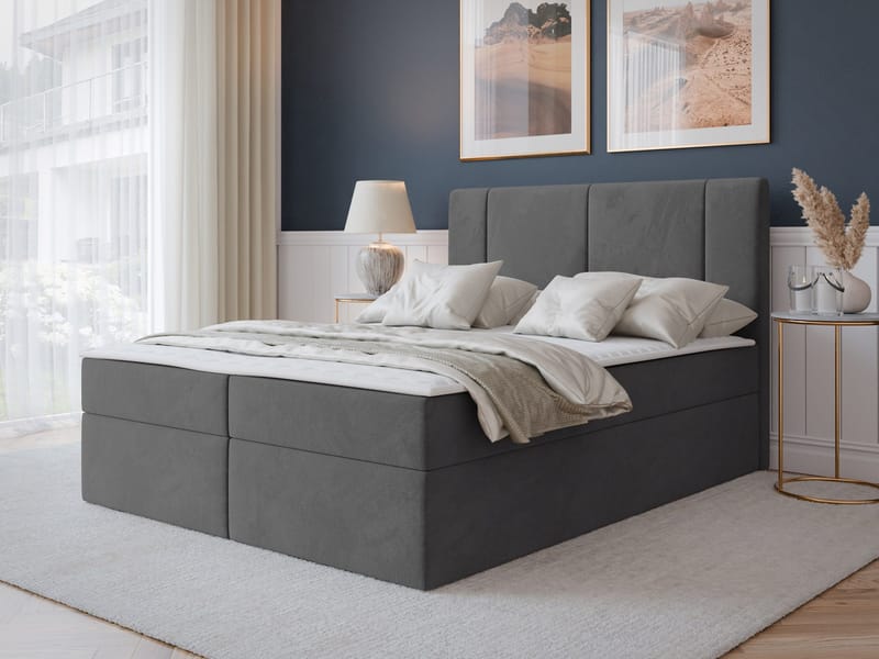 Salricus Kontinentalseng 160x200 cm med Oppbevaring - Møbler - Senger - Kontinentalsenger