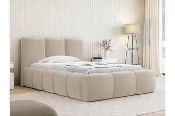 Salvenor Sengeramme med Oppbevaring 90x200 cm - Beige - Møbler - Senger - Sengeramme & sengestamme
