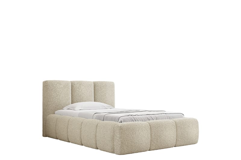 Salvenor Sengeramme med Oppbevaring 90x200 cm - Beige - Møbler - Senger - Sengeramme & sengestamme