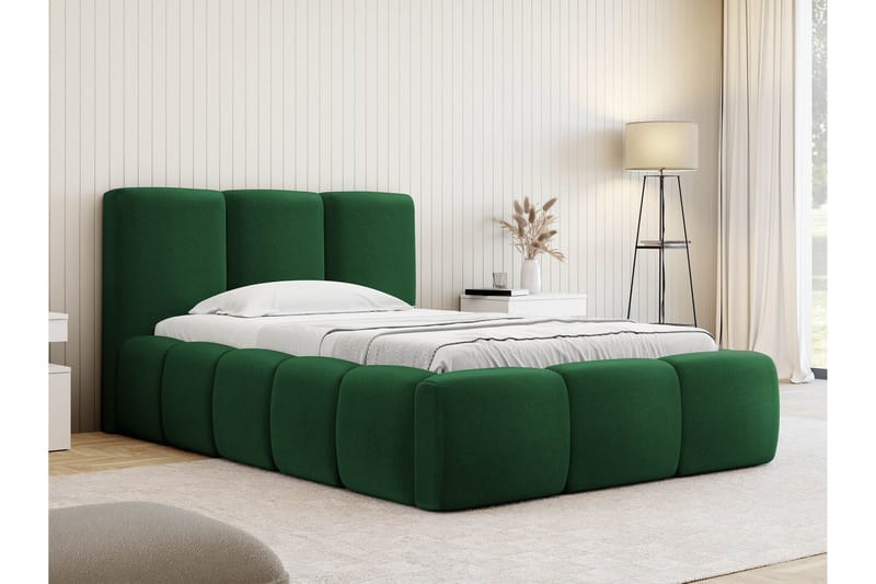 Salvenor Sengeramme med Oppbevaring 90x200 cm - Grønn - Møbler - Senger - Sengeramme & sengestamme