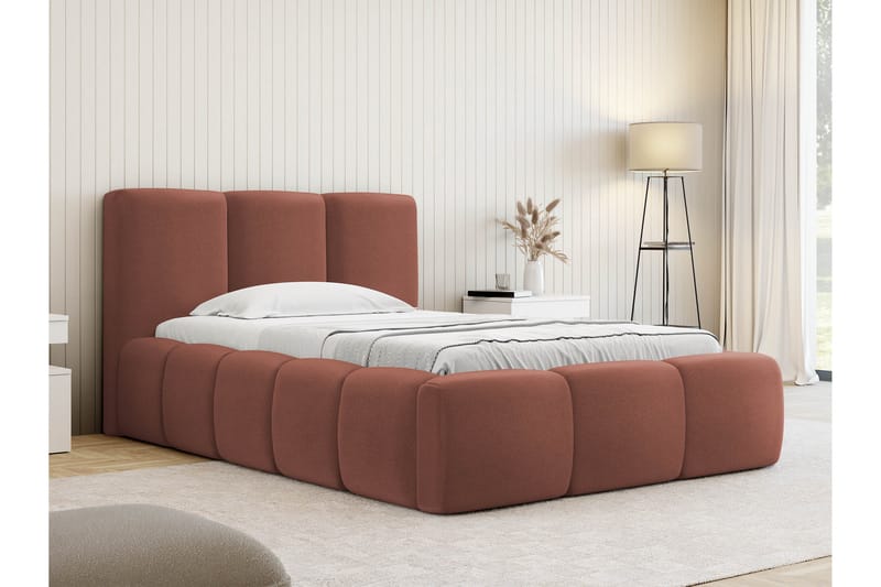 Salvenor Sengeramme med Oppbevaring 90x200 cm - Rosa - Møbler - Senger - Sengeramme & sengestamme