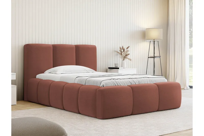 Salvenor Sengeramme med Oppbevaring 90x200 cm - Rosa - Møbler - Senger - Sengeramme & sengestamme