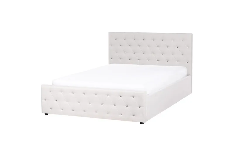 Säng med förvaring Amiens - Beige, 160x200 cm - Møbler - Senger - Sengeramme & sengestamme