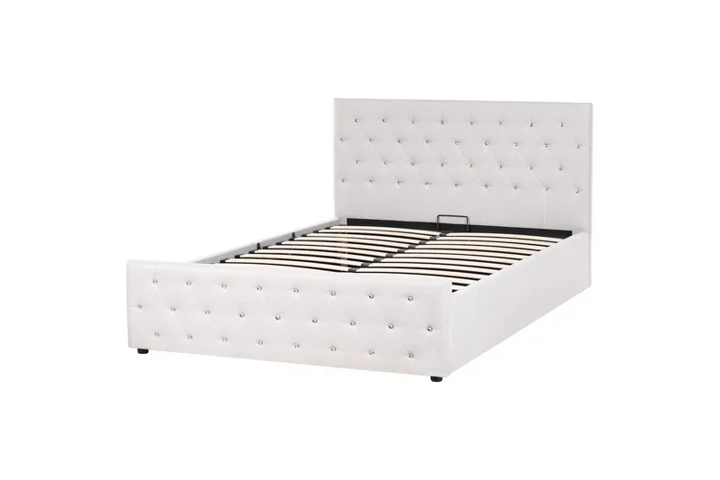 Säng med förvaring Amiens - Beige, 160x200 cm - Møbler - Senger - Sengeramme & sengestamme