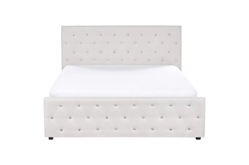 Säng med förvaring Amiens - Beige, 160x200 cm - Møbler - Senger - Sengeramme & sengestamme