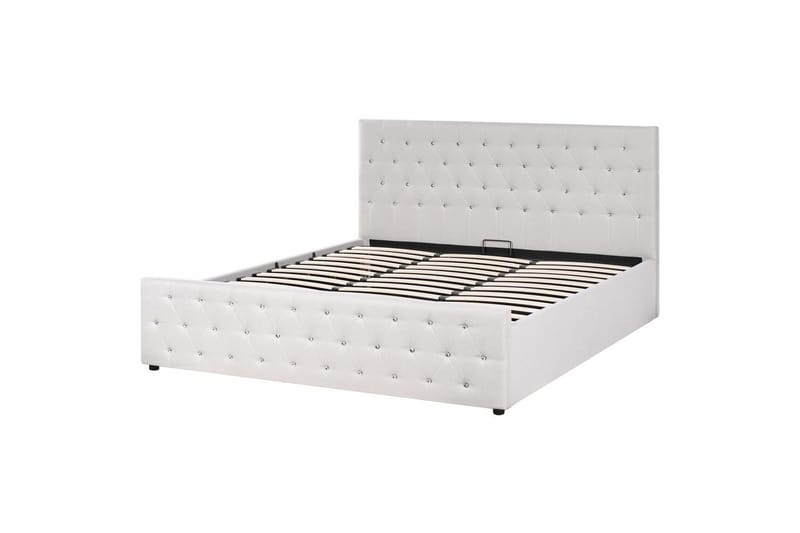 Säng med förvaring Amiens - Beige, 180x200 cm - Møbler - Senger - Sengeramme & sengestamme