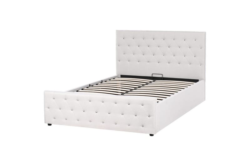 Säng med förvaring Amiens - Beige, Beige, 140x200, 140x200 cm - Møbler - Senger - Sengeramme & sengestamme