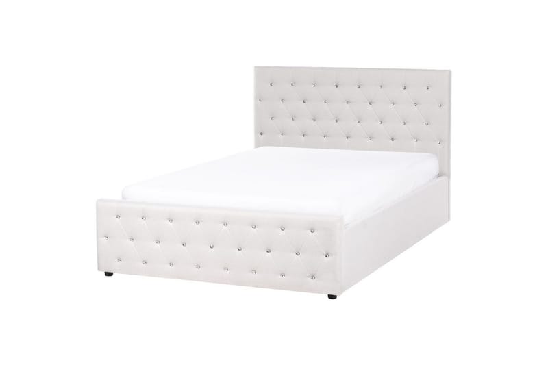 Säng med förvaring Amiens - Beige, Beige, 140x200, 140x200 cm - Møbler - Senger - Sengeramme & sengestamme