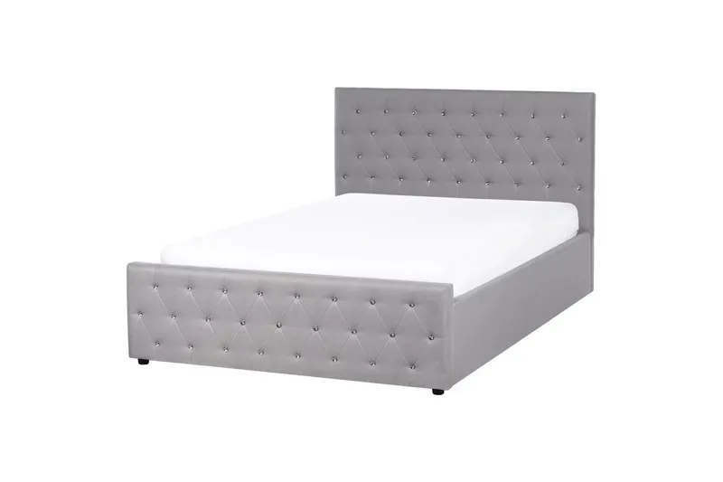 Säng med förvaring Amiens - Grå, 140x200 cm - Møbler - Senger - Sengeramme & sengestamme