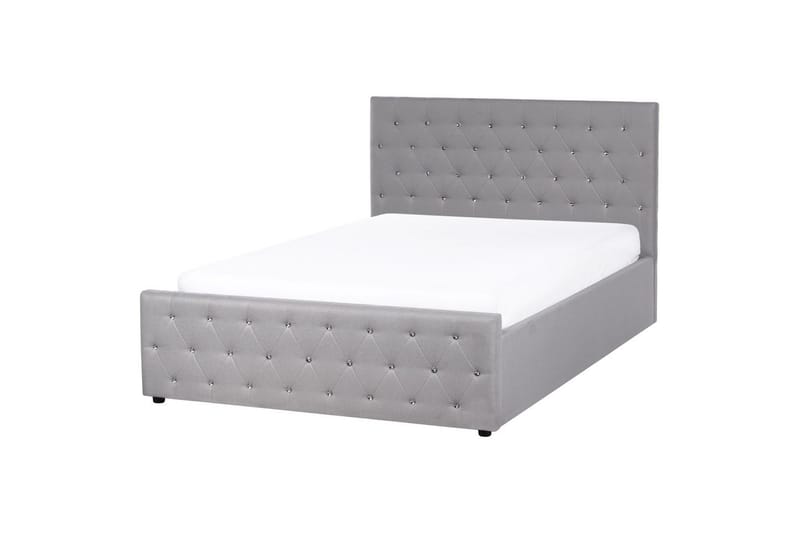 Säng med förvaring Amiens - Grå, 140x200 cm - Møbler - Senger - Sengeramme & sengestamme