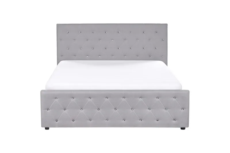 Säng med förvaring Amiens - Grå, 180x200 cm - Møbler - Senger - Sengeramme & sengestamme