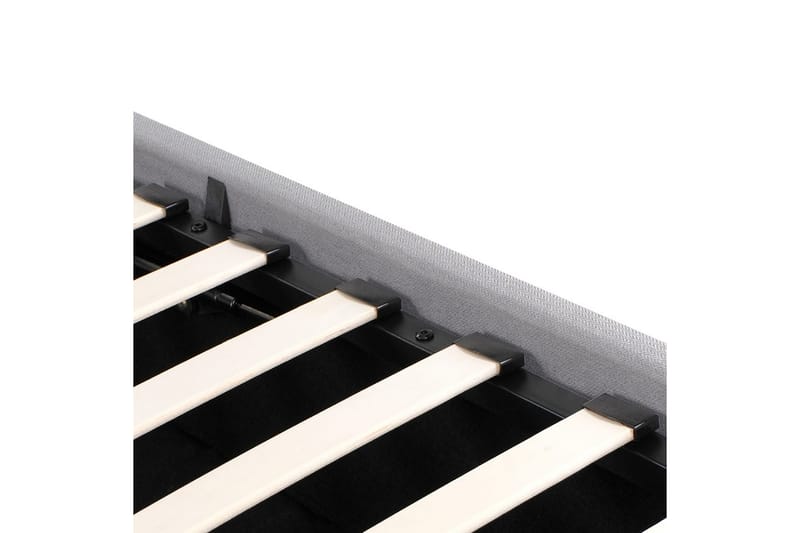 Säng med förvaring Amiens - Lys grå, 160x200 cm - Møbler - Senger - Sengeramme & sengestamme