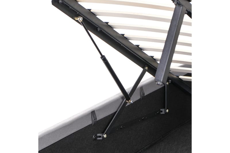 Säng med förvaring Amiens - Lys grå, 160x200 cm - Møbler - Senger - Sengeramme & sengestamme