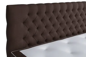 Sängpaket Drömvik Mörkbrun2 Polyeter Fast/Medel - Møbler - Senger - Komplett sengepakke