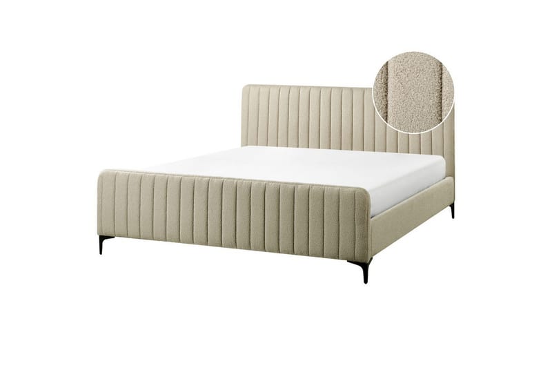 Sängram Beige, Svart 180x200