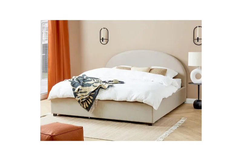 Sängram Beige 180x200 - Møbler - Senger - Seng med oppbevaring