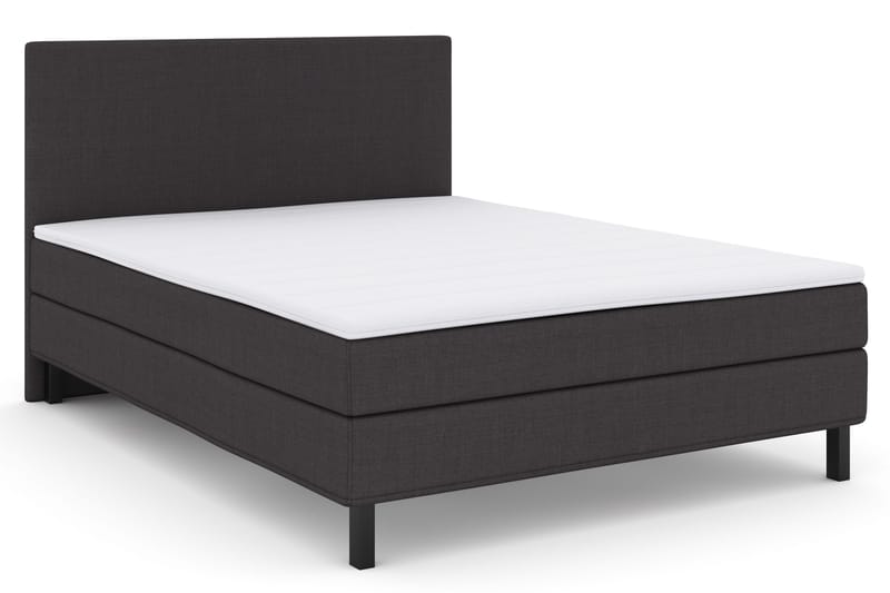 Select No 1 Komplett Sengepakke 160x200 - Mørkegrå/Svarta Ben - Møbler - Senger - Komplett sengepakke