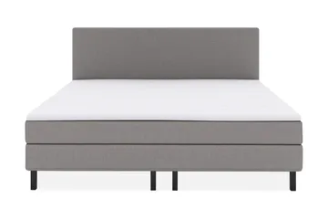 Select No 1 Komplett Sengepakke 210x210 - Lysegrå/Svarta Ben - Møbler - Senger - Komplett sengepakke