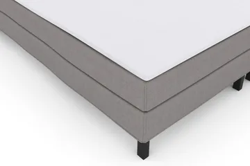 Select No 1 Komplett Sengepakke 210x210 - Lysegrå/Svarta Ben - Møbler - Senger - Komplett sengepakke