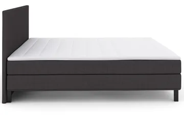 Select No 1 Komplett Sengepakke 210x210 - Mørkegrå/Svarta Ben - Møbler - Senger - Komplett sengepakke