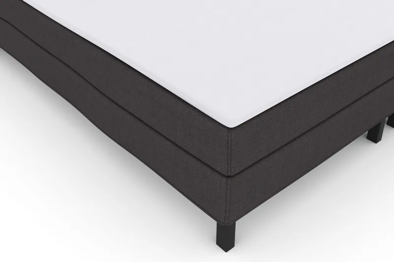 Select No 1 Komplett Sengepakke 210x210 - Mørkegrå/Svarta Ben - Møbler - Senger - Komplett sengepakke