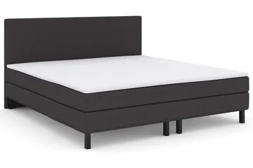 Select No 1 Komplett Sengepakke 210x210 - Mørkegrå/Svarta Ben - Møbler - Senger - Komplett sengepakke
