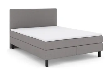 Select No 2 Komplett Sengepakke 160x200 - Lysegrå/Svarta Ben - Møbler - Senger - Komplett sengepakke
