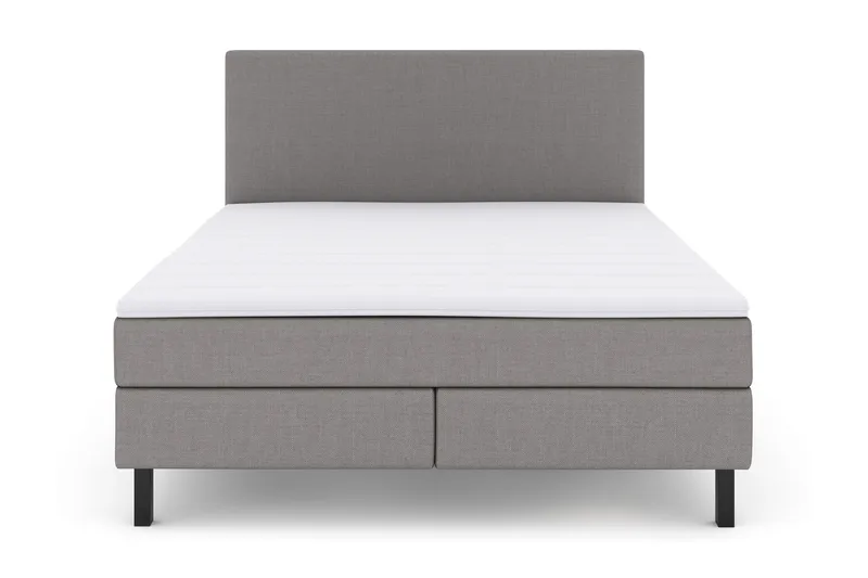 Select No 2 Komplett Sengepakke 160x200 - Lysegrå/Svarta Ben - Møbler - Senger - Komplett sengepakke