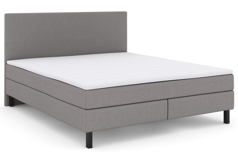 Select No 2 Komplett Sengepakke 180x200 - Lysegrå/Svarta Ben - Møbler - Senger - Komplett sengepakke