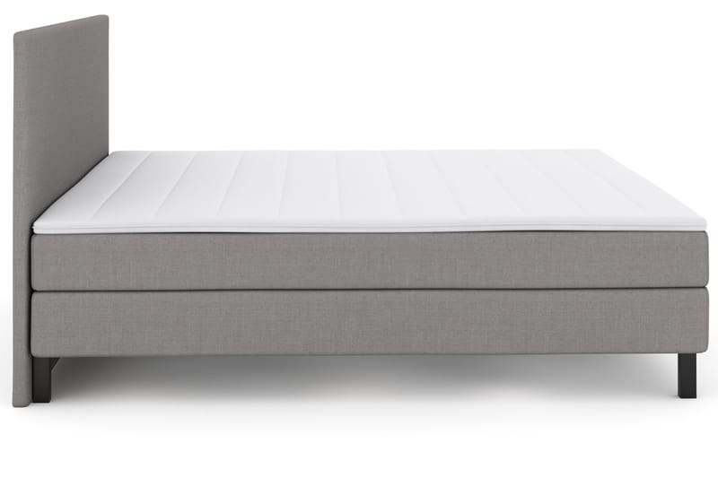 Select No 2 Komplett Sengepakke 180x200 - Lysegrå/Svarta Ben - Møbler - Senger - Komplett sengepakke