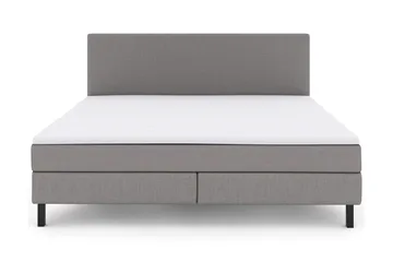 Select No 2 Komplett Sengepakke 210x210 - Lysegrå/Svarta Ben - Møbler - Senger - Komplett sengepakke